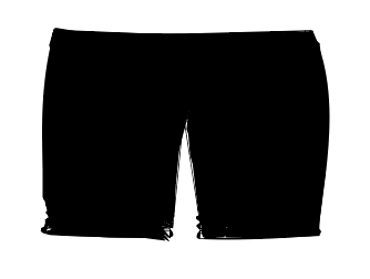 Black Ava Ruched Shortie