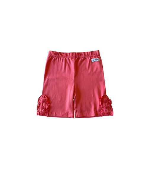 Coral Bettie Buttons Shorties