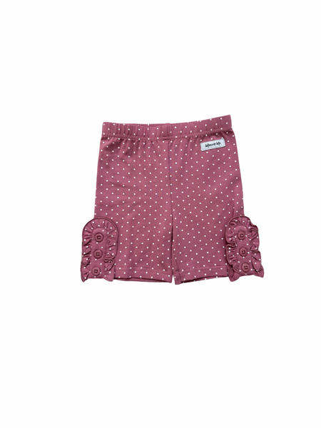 Mauve Dot Bettie Button Shorties