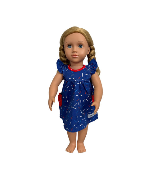 Navy Sprinkles Pearl Dress