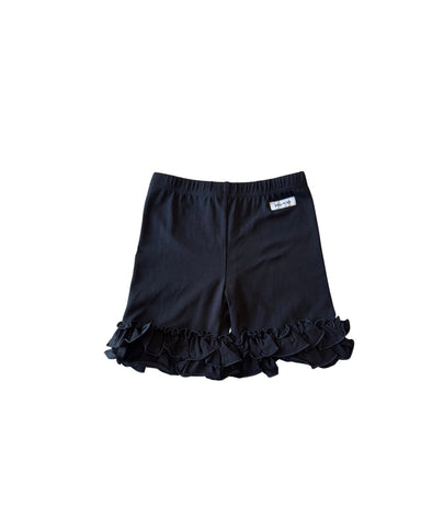 Black Ruffle Shorties