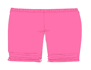 Bright Pink Ava Ruched Shortie