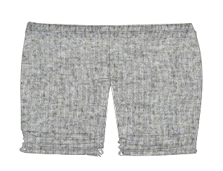 Gray Ava Ruched Shortie