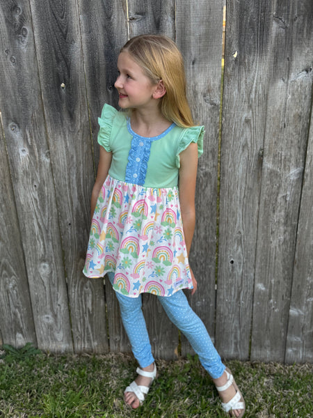 Blue Dot Ava Ruched Leggings