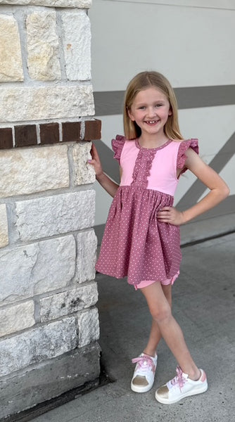 Mauve Dot Kenzie Tunic