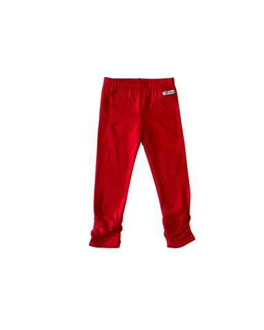 Red Ava Ruched Leggings