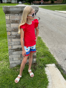 Red Flutter Tank