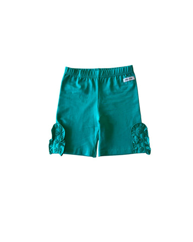 Teal Bettie Buttons Shorties